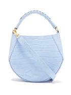 Matchesfashion.com Wandler - Corsa Mini Crocodile Effect Leather Tote - Womens - Light Blue