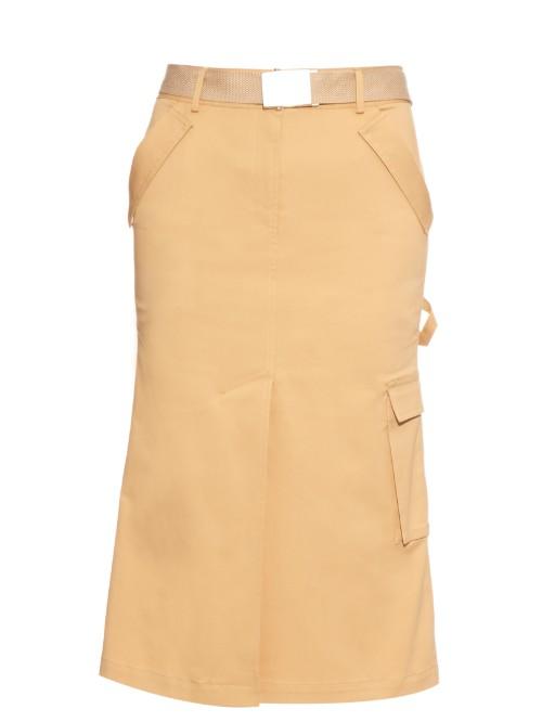 Rosie Assoulin Cotton-twill Midi Skirt