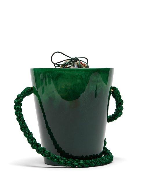 Matchesfashion.com Montunas - Lirio Acetate Bucket Bag - Womens - Multi