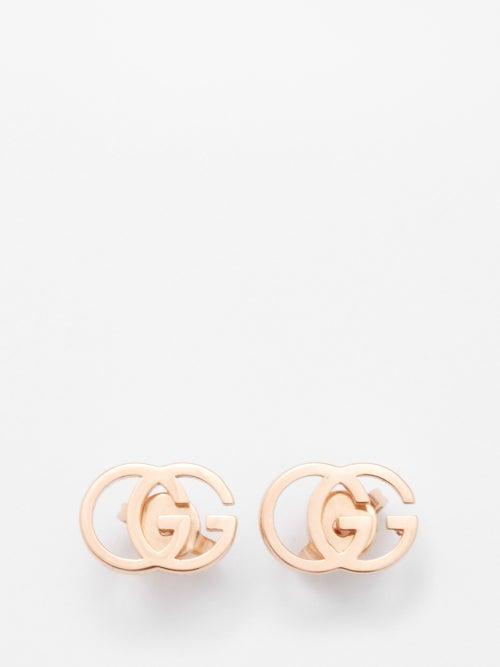 Gucci - Gg 18kt Rose-gold Earrings - Womens - Rose Gold