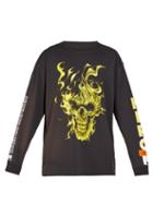 Matchesfashion.com Heron Preston - Skull Jersey T Shirt - Mens - Black Multi