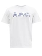 A.p.c. - Romain Logo-embroidered Jersey T-shirt - Mens - White