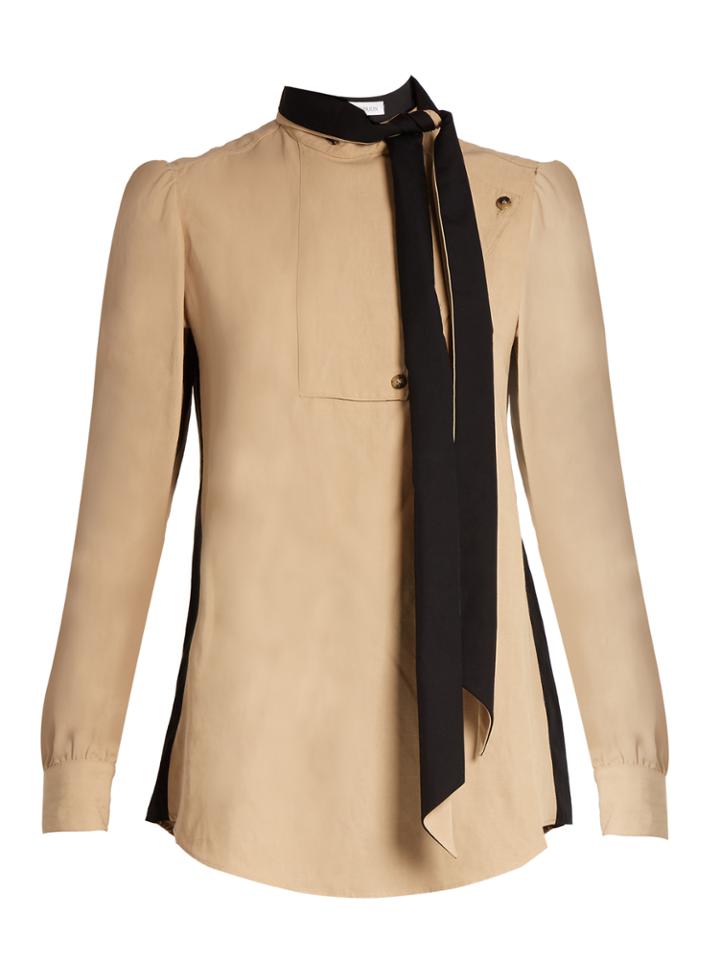 J.w.anderson Tie-neck Side-striped Blouse