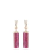 Matchesfashion.com Jade Jagger - Ruby, Diamond & 18kt Gold Drop Earrings - Womens - Pink