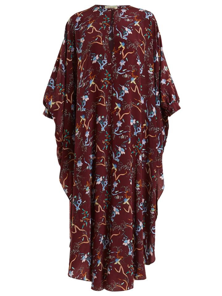 Kalmar Floral-print Silk Kaftan