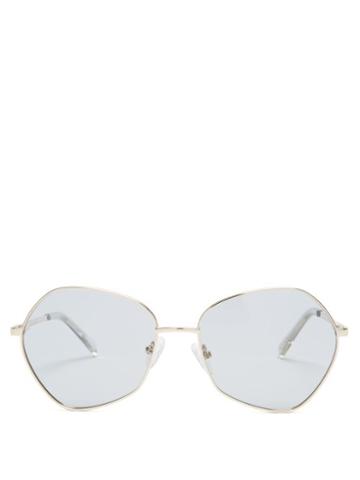 Matchesfashion.com Le Specs - Escadrille Tinted Sunglasses - Womens - Grey