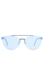Matchesfashion.com Retrosuperfuture - Tuttolente Giaguaro Metal Sunglasses - Womens - Light Blue