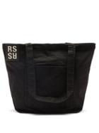 Raf Simons - Logo-patch Zipped Canvas Tote Bag - Womens - Black