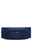 Matchesfashion.com Prada - Logo Nylon Belt Bag - Mens - Navy