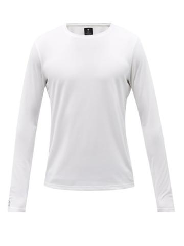 Mens Activewear Pressio - Hapai Training Long-sleeved T-shirt - Mens - White