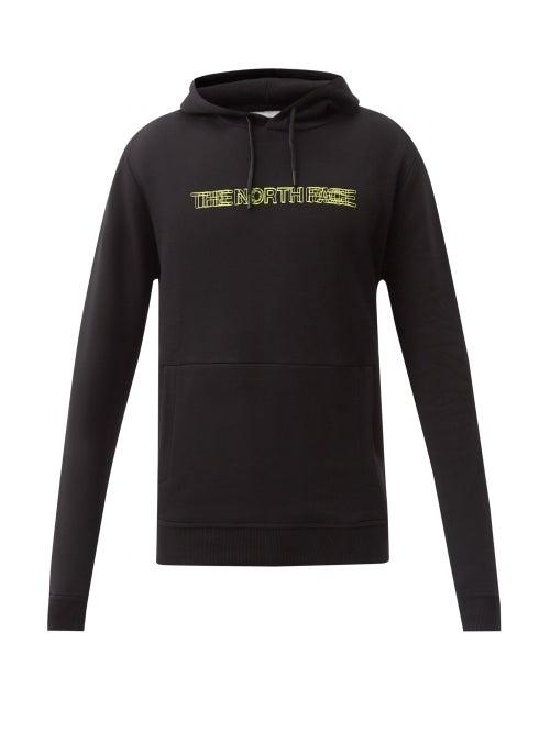 The North Face - Coordinates Logo-print Cotton Hooded Sweatshirt - Mens - Black