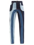 Ahluwalia - Rework Patchwork Denim Jeans - Womens - Mid Denim