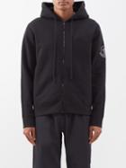 2 Moncler 1952 - Logo-patch Zipped Hooded Sweatshirt - Mens - Black