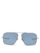 Matchesfashion.com Jacques Marie Mage - Son Of A Gun Navigator Sunglasses - Mens - Silver