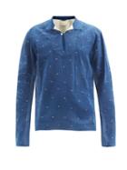 Matchesfashion.com Harago - Virasat Patterned Cotton-muslin Shirt - Mens - Indigo