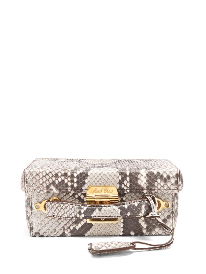 Mark Cross Grace Small Python Box Bag