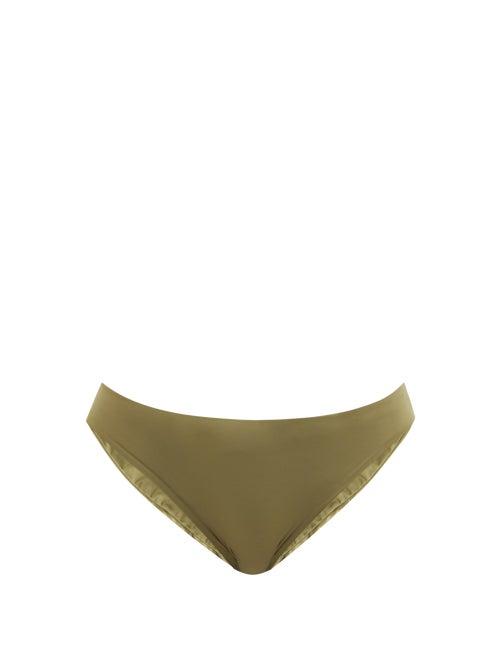 Haight - Classic-cut Bikini Briefs - Womens - Khaki