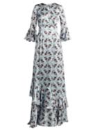 Erdem Venice Keiko-print Silk Gown