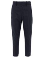 Matchesfashion.com Isabel Marant - Lisato High-rise V-waist Chalk-striped Trousers - Mens - Navy