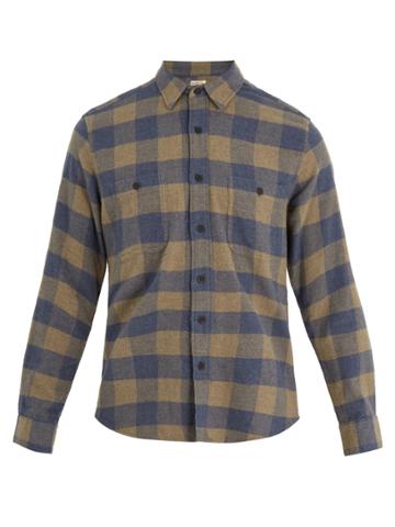 Faherty Seasons Checked Cotton-flannel Shirt