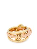 Matchesfashion.com Spinelli Kilcollin - Gemini 18kt Gold And Rose Gold Ring - Womens - Gold