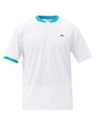 J.lindeberg - Game Striped-back Jersey T-shirt - Mens - White