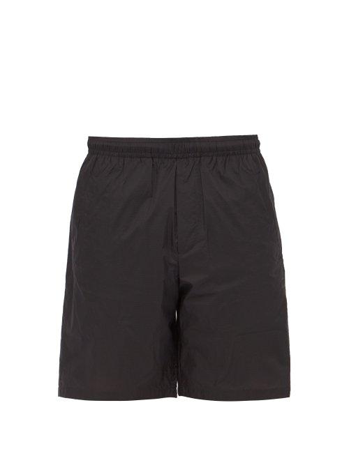 Matchesfashion.com Acne Studios - Drawstring Waist Technical Shorts - Mens - Black