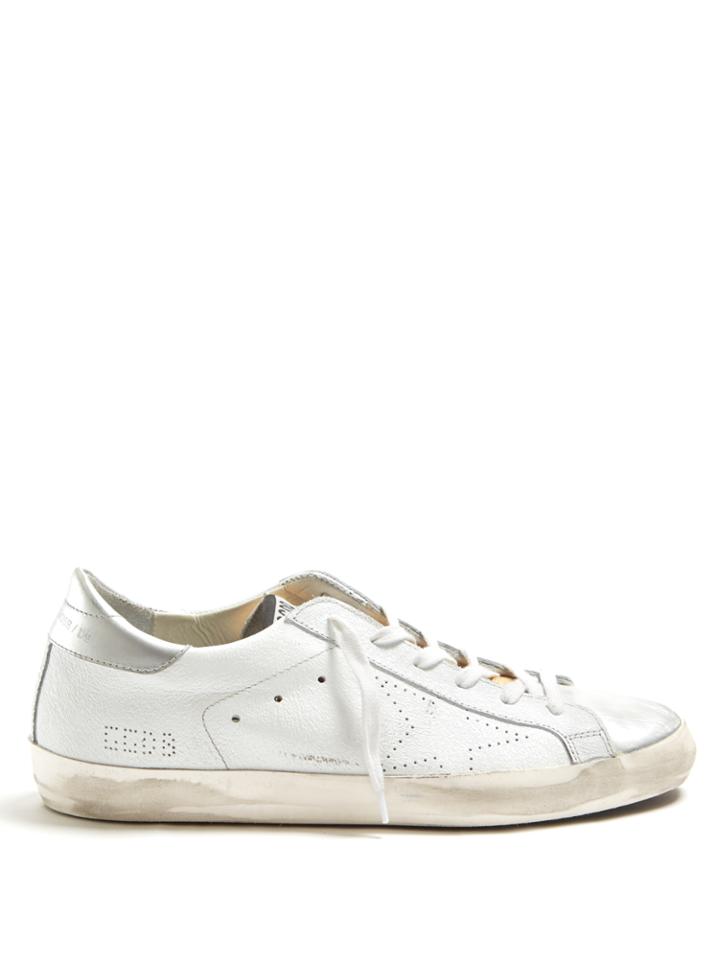 Golden Goose Deluxe Brand Super Star Low-top Textured-leather Trainers