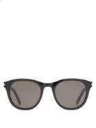 Ladies Accessories Saint Laurent - Round Acetate Sunglasses - Womens - Black