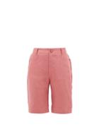 Matchesfashion.com Albus Lumen - Lumen High-rise Linen Straight-leg Shorts - Womens - Pink
