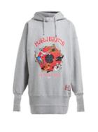 Matchesfashion.com Vetements - Embroidered Cotton Hooded Sweatshirt - Womens - Grey