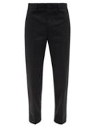 Acne Studios - Ayonne Cotton-blend Twill Trousers - Mens - Black