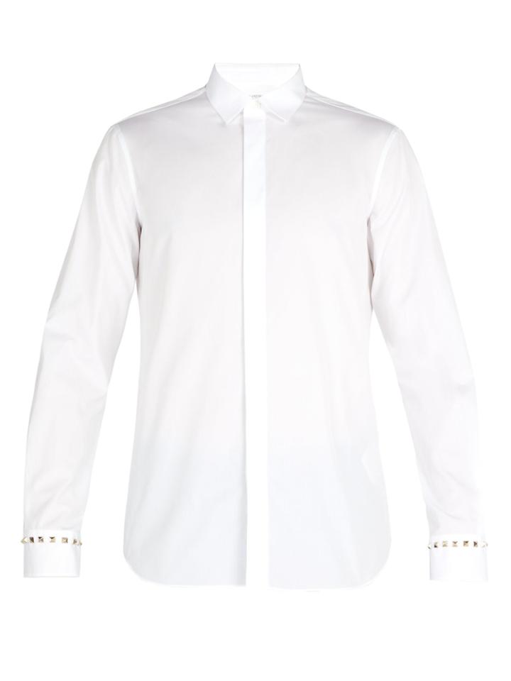 Valentino Rockstud Cotton Poplin Shirt
