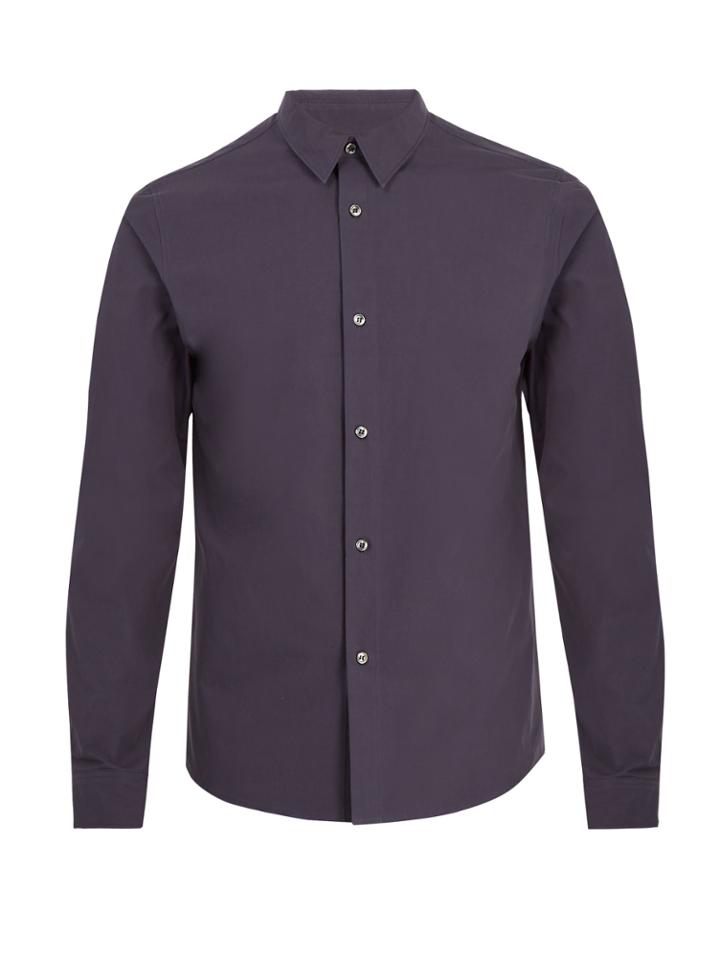 A.p.c. Point-collar Cotton Shirt