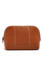 Matchesfashion.com Connolly - Contrast Stitch Leather Wash Bag - Mens - Tan