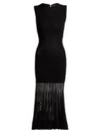 Alexander Mcqueen Ottoman-knit Midi Dress