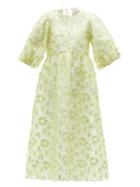 Matchesfashion.com Cecilie Bahnsen - Karmen Sequinned Organza Dress - Womens - Green Multi