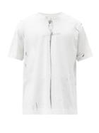 Matchesfashion.com Givenchy - Distressed-logo Cotton-jersey T-shirt - Mens - White