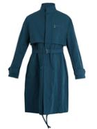 Matchesfashion.com Acne Studios - Mali Cotton And Linen Blend Overcoat - Mens - Blue