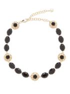 Matchesfashion.com Dolce & Gabbana - Crystal And Faux Pearl Choker Necklace - Womens - Black