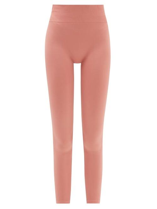 Reebok X Victoria Beckham - High-rise Stretch-jersey Cropped Leggings - Womens - Pink