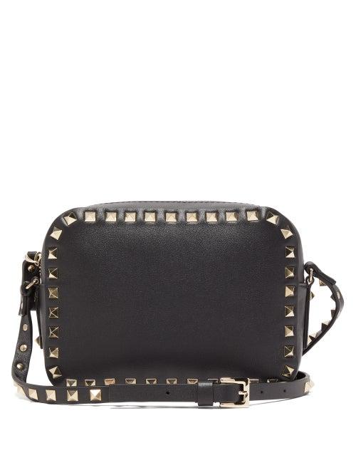 Matchesfashion.com Valentino Garavani - Rockstud Mini Leather Cross-body Bag - Womens - Black