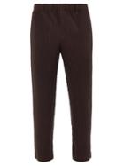 Homme Pliss Issey Miyake - Technical-pleated Straight-leg Trousers - Mens - Brown