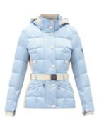 Matchesfashion.com Bogner - Gisa Hooded Quilted-down Shell Ski Jacket - Womens - Light Blue