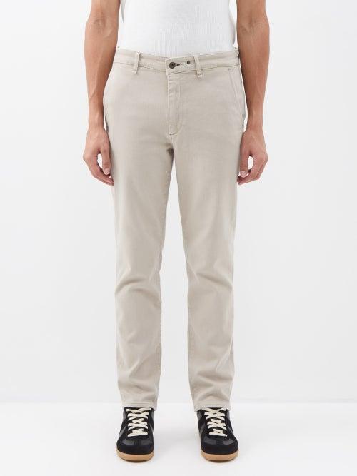 Rag & Bone - Fit 2 Action Cotton-blend Twill Chinos - Mens - Light Beige