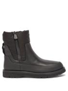 Matchesfashion.com Moncler - Brenda Shell-panelled Leather Aprs-ski Boots - Womens - Black