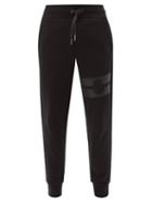 Moncler - Logo-patch Cotton-jersey Track Pants - Mens - Black