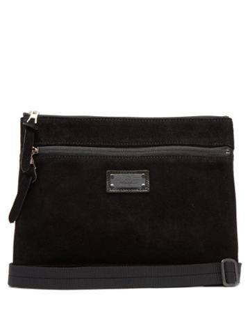 Matchesfashion.com Master-piece - Revise Suede Cross Body Bag - Mens - Black