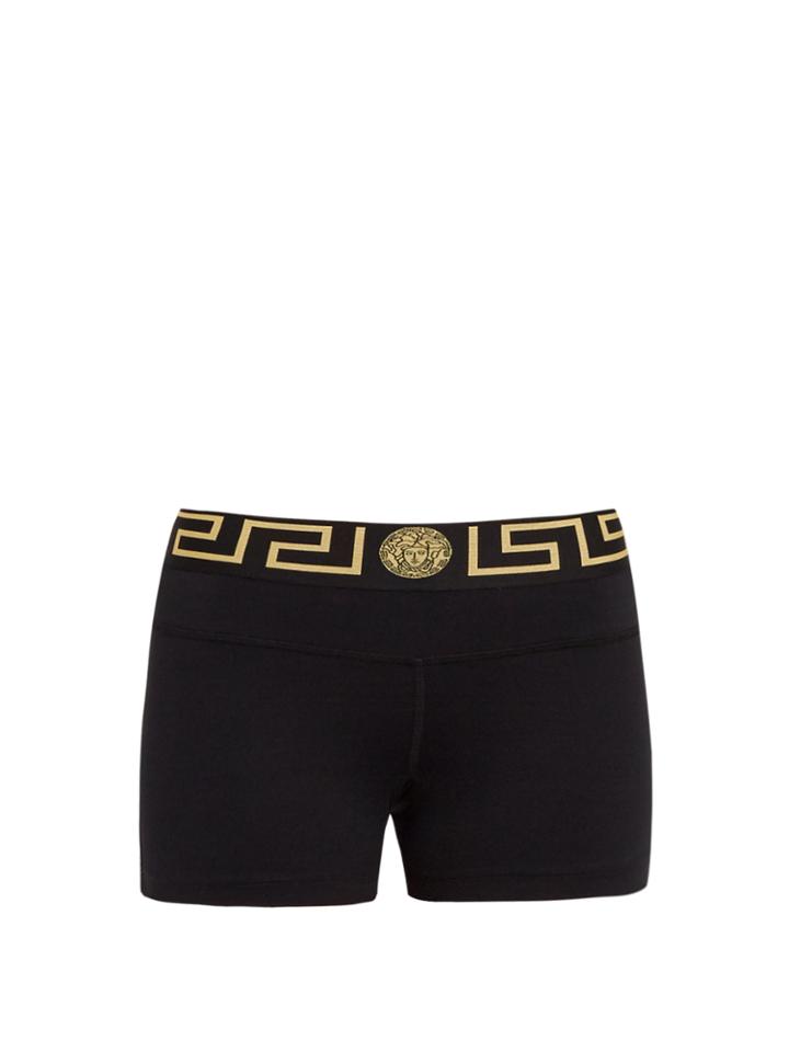 Versace Logo-embroidered Performance Shorts