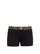 Versace Logo-embroidered Performance Shorts
